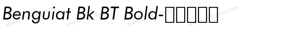 Benguiat Bk BT Bold字体转换